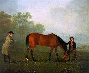 Sawrey Gilpin Furiband with his Owner Sir Harry Harpur and a Groom oil on canvas